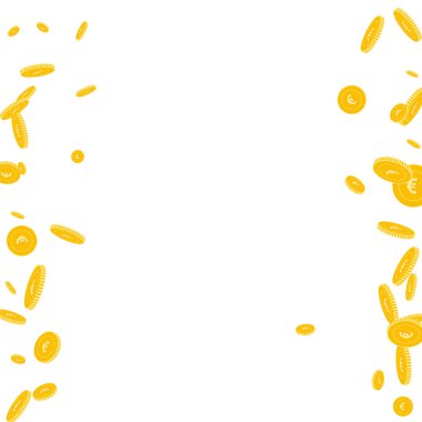 Avrupa Birliği Euro sikkeleri düşüyor. Dağınık disor