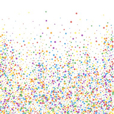 Şenlikli konfeti. Kutlama yıldızları. Gökkuşağı confe