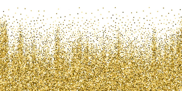 Round gold glitter luxury sparkling confetti. Scat — Stock Vector