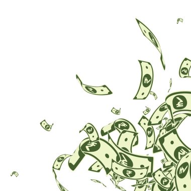 Hindistan rupisi düşüyor. Dağınık INR faturaları