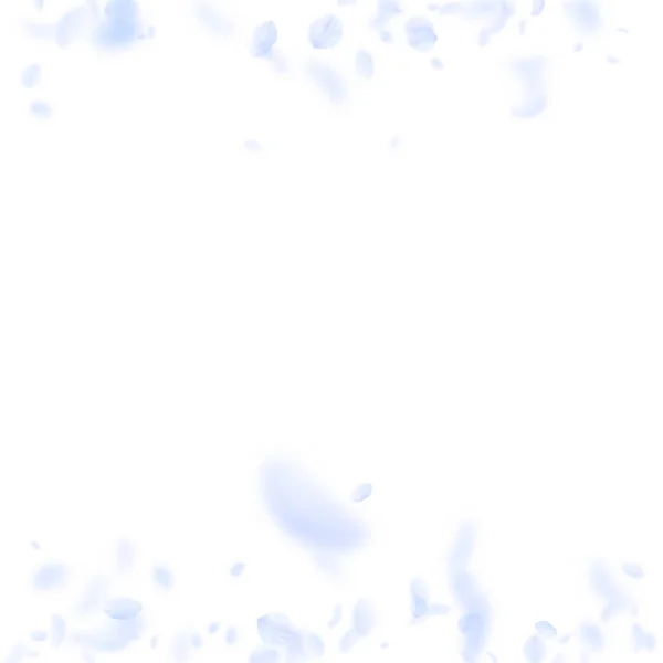 薄青の花弁が落ちてきます。例外的 — ストックベクタ
