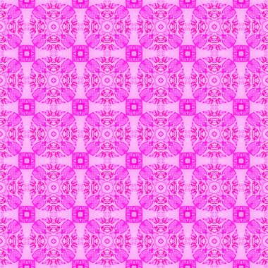 Pembe kontrol allover dikişsiz desen. Elle çizilmiş 