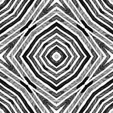 Siyah ve beyaz Geometrik Suluboya. Dazzlin