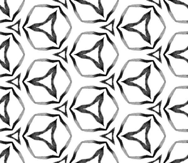 Černobílý geometrický listový obraz — Stock fotografie