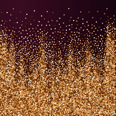 Kırmızı yuvarlak altın parıltılı lüks konfeti. 