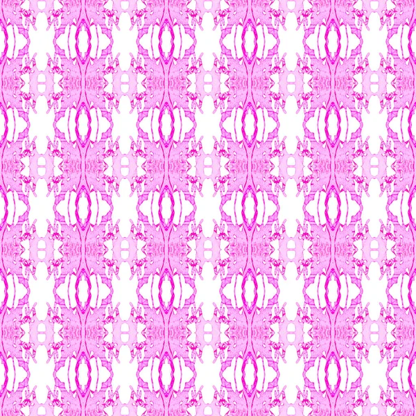 Roze geometrische naadloze patroon. Hand getrokken waterc — Stockfoto