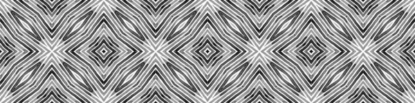 Black and white Seamless Border Scroll. Geometric — Stock Photo, Image
