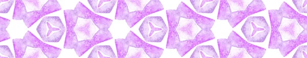 Фіолетовий фіолетовий вінтажний Безшовний прикордонний сувій. Геометрія — стокове фото