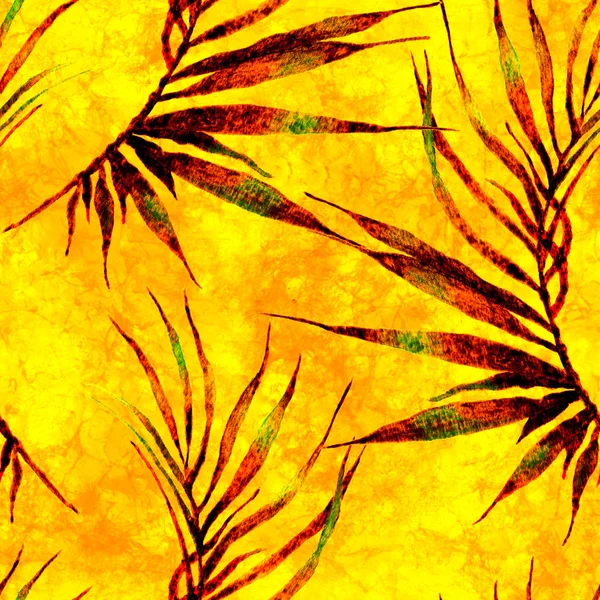 Tropikalny wzór. Akwarela zakrzywione palm — Zdjęcie stockowe