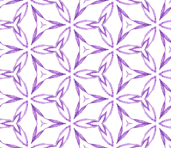 紫色の熱帯シームレスパターン。手描き水 — ストック写真