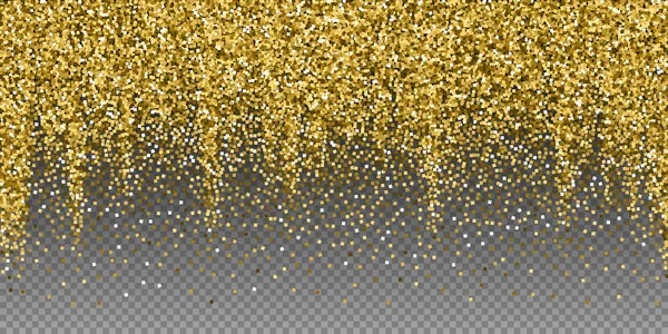 Glitter de oro confeti espumoso de lujo. Dispersos — Archivo Imágenes Vectoriales