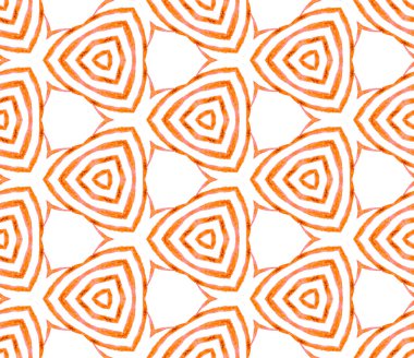 Turuncu handdrawn dikişsiz desen. Elle çizilmiş wate