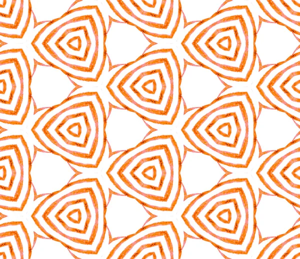 Orange handdrawn seamless pattern. Hand drawn wate — Stock Photo, Image