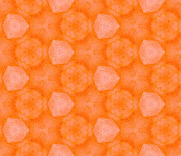 Oranje lente allover naadloze patroon. Hand getekende — Stockfoto
