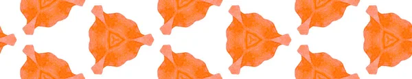 Πορτοκαλί άνοιξη με απρόσκοπτη κύλιση περιγράμματος. Γεωμετρική WA — Φωτογραφία Αρχείου