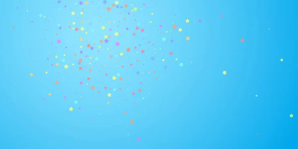 Des confettis festifs. Des stars de la fête. Étoile colorée — Image vectorielle