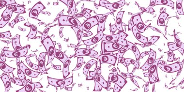 Avrupa Birliği Euro notları düşüyor. Rastgele EUR faturası