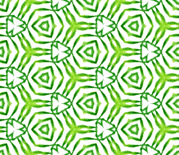 Зеленая геометрическая листва бесшовный узор. Федра — стоковое фото