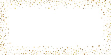 Nadir bulunan altın konfeti konfeti konfetisi. Kare