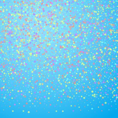 Şenlikli konfeti. Kutlama yıldızları. Renkli yıldız