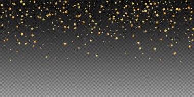 Altın yıldızlı, pırıl pırıl lüks konfeti. Scatt.