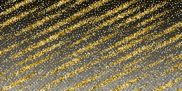 Glitter de oro confeti espumoso de lujo. Dispersos — Vector de stock