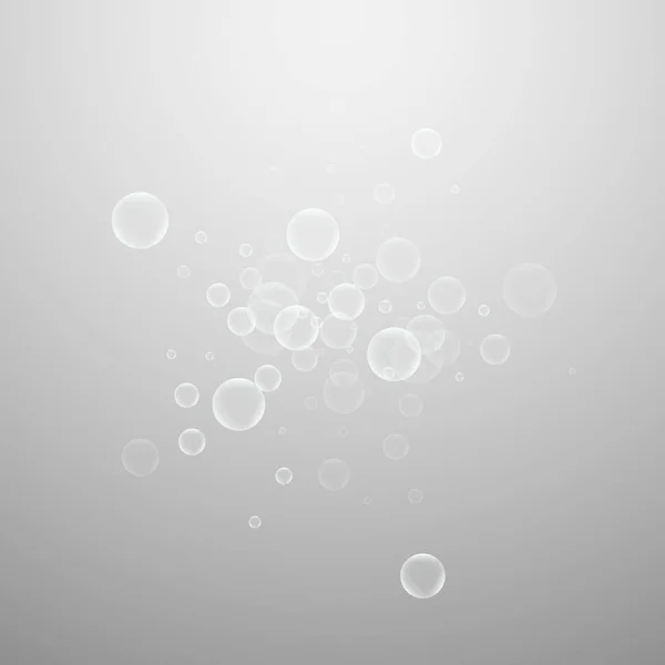 随机肥皂泡抽象背景.吹气b — 图库矢量图片