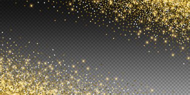 Işıl ışıl altın konfeti. Scattere