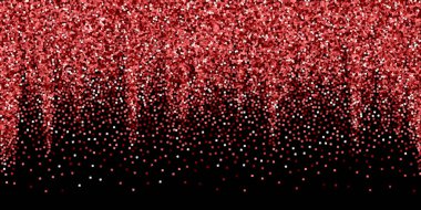 Kırmızı altın parıltılı lüks konfeti. Scatte