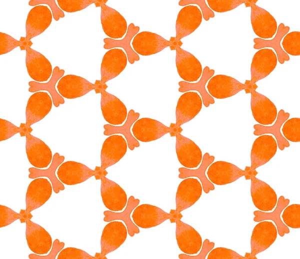 Geometria da mola laranja padrão sem costura. Desenho manual — Fotografia de Stock