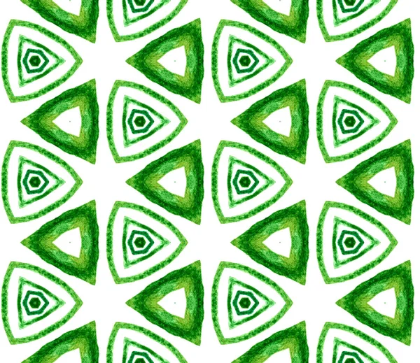 Зелений тропічний безшовний візерунок. Рука намальована — стокове фото