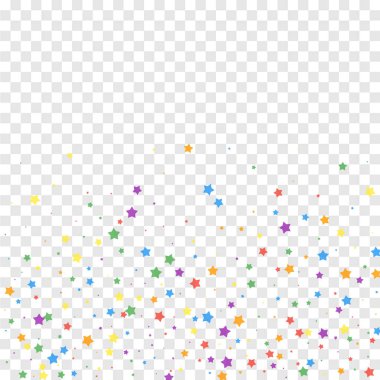Şenlikli konfeti. Kutlama yıldızları. Neşeli yıldızlar 