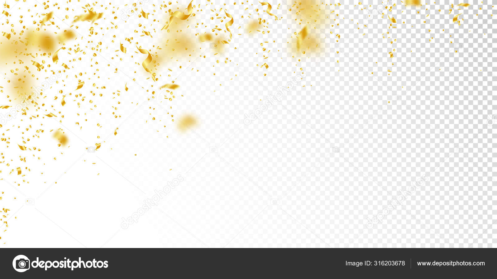 Gold streamers Vectors & Illustrations for Free Download