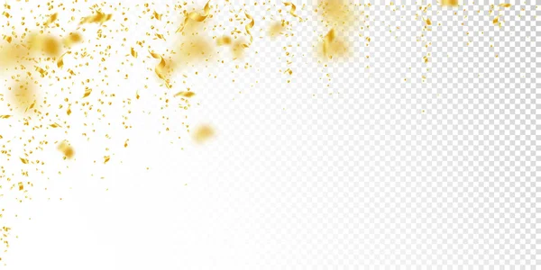 Flama ve konfeti. Altın gelin teli ve folyo ribbo