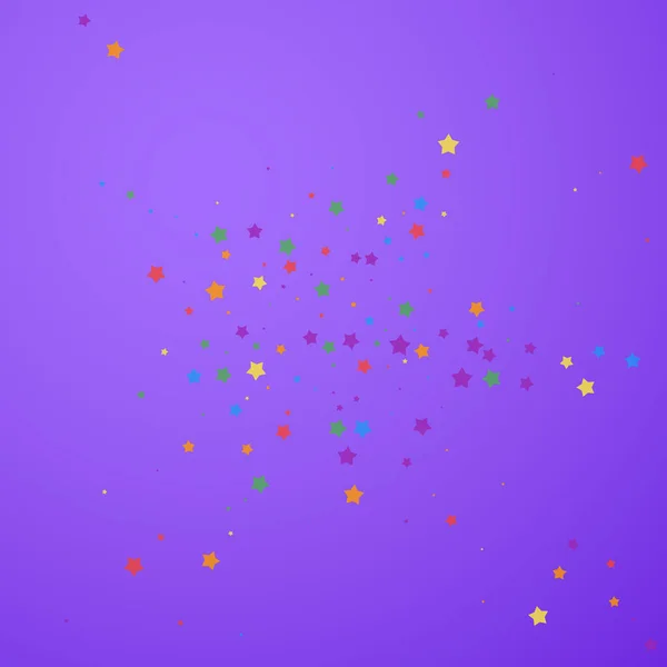 Des confettis festifs. Des stars de la fête. Étoiles joyeuses — Image vectorielle