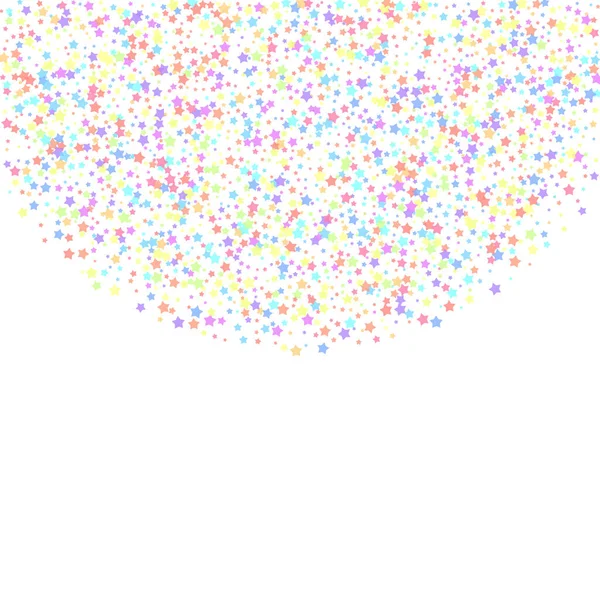 Des confettis festifs. Des stars de la fête. Étoile colorée — Image vectorielle