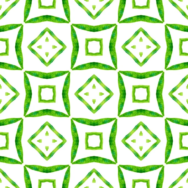 Exotisch naadloos patroon. Groen van vorm boho chic — Stockfoto