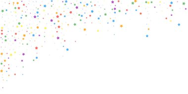 Şenlikli konfeti. Kutlama yıldızları. Neşeli yıldızlar 