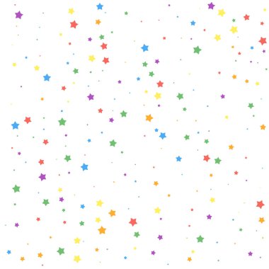 Şenlikli konfeti. Kutlama yıldızları. Neşeli yıldızlar 