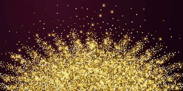 Mousserande guld lyx mousserande konfetti. Spridningsmönster — Stock vektor