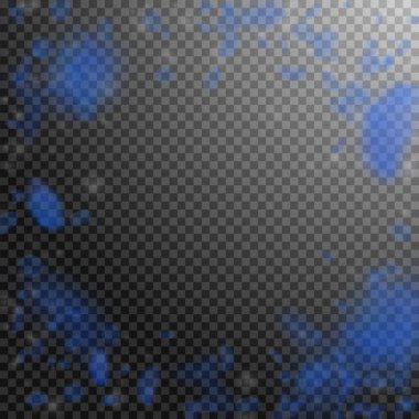 Koyu mavi çiçek yaprakları dökülüyor. Duygusal Ro