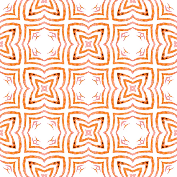 Arabesque hand drawn design. Orange energetic — Stock Photo, Image