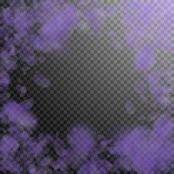 Petali di fiori viola cadono. Stregoneria romana — Vettoriale Stock