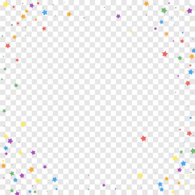 Şenlikli konfeti. Kutlama yıldızları. Neşeli yıldızlar 
