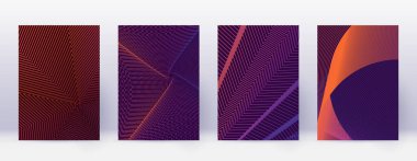 Sanat kartı. Soyut çizgiler modern broşür 