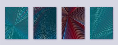 Sanat kartı. Soyut çizgiler modern broşür 