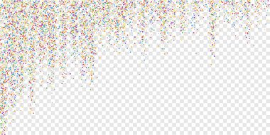 Şenlikli konfeti. Kutlama yıldızları. Renkli konfeksiyon