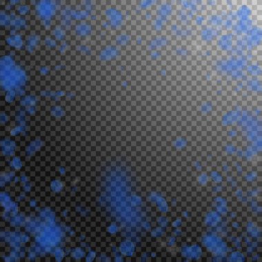 Koyu mavi çiçek yaprakları dökülüyor. Enerjik Ro