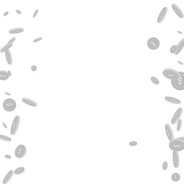 Amerikan dolarları düşüyor. Dağınık siyah ve--