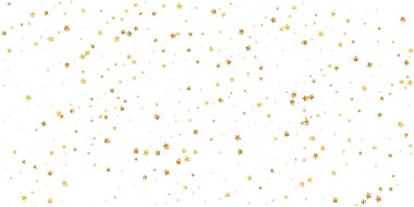 Altın yıldızlı, pırıl pırıl lüks konfeti. Scatt.